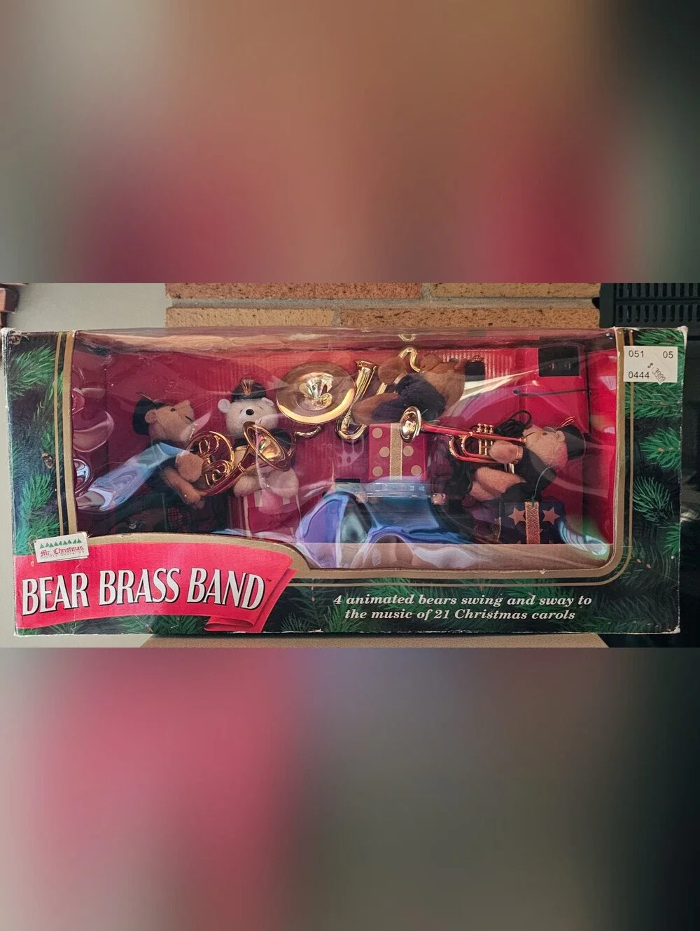 Mr. Christmas Bear Brass Band Musical & Animated Christmas Toy Set